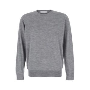 Lardini Men Grey Sweater In Wool Blend Man
